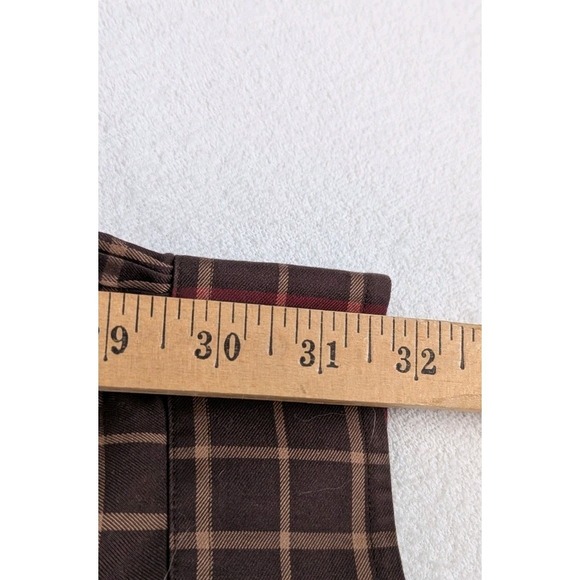 Brooks Brothers Mens Plaid Long Sleeve Button Casual Shirt Brown L Window Pane - Picture 8 of 8